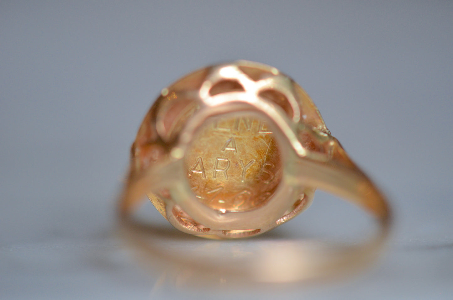 Incredible Medaille d'Amour Ring With Engraving