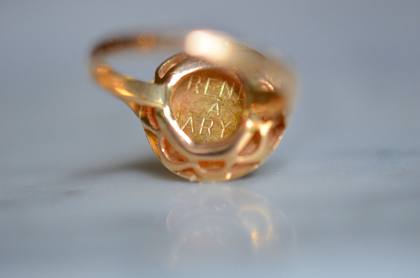 Incredible Medaille d'Amour Ring With Engraving