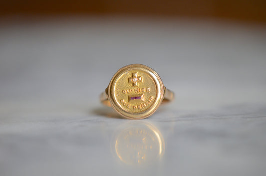 Incredible Medaille d'Amour Ring With Engraving