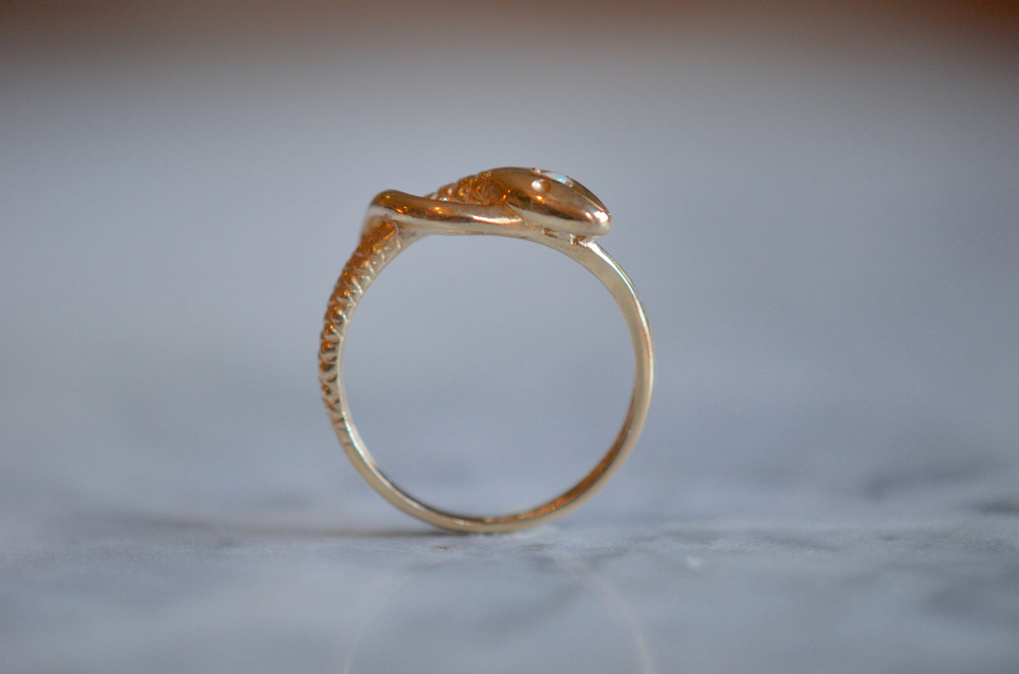 Estate Opal Snake Ring (Size 7.25)