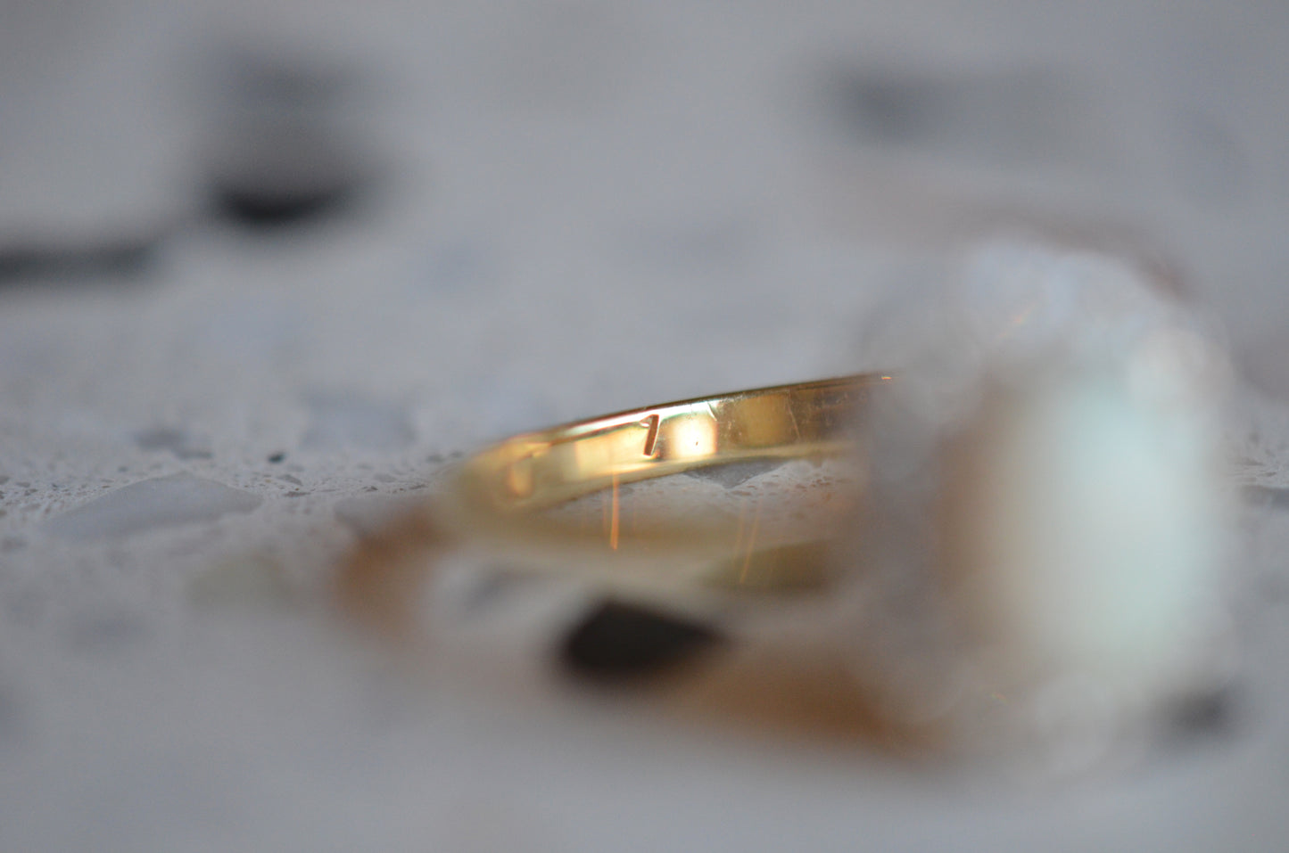 Romantic Victorian Revival Opal Halo Ring