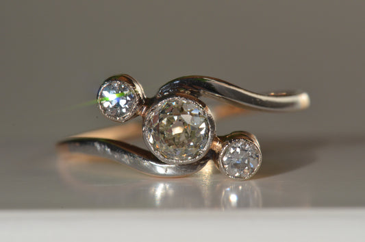 Celestial Edwardian Trilogy Bypass Ring