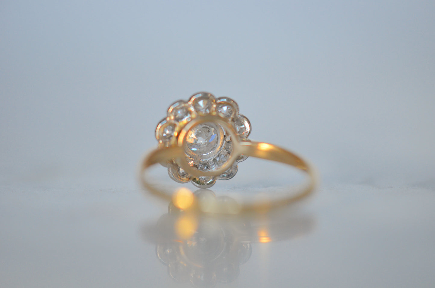 Ideal Edwardian Diamond Daisy Ring