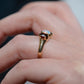 Retro Opal and Garnet Ring