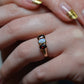 Retro Opal and Garnet Ring