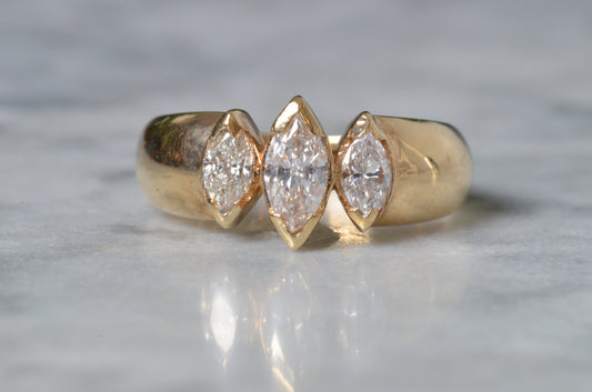 Chunky Vintage Marquise Trilogy