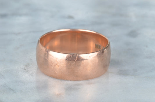 Unisex Rose Gold Cigar Band