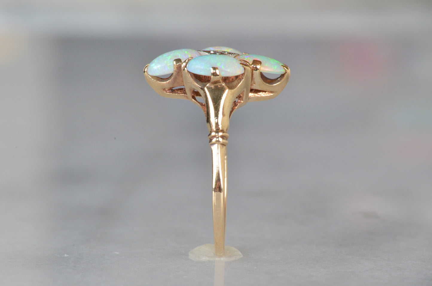Victorian Revival Opal Cluster Ring