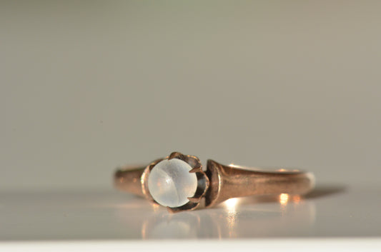 Mystic Victorian Moonstone Pinky Ring