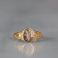 Detailed Antique V Signet Ring