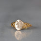 Detailed Antique V Signet Ring