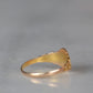 Detailed Antique V Signet Ring