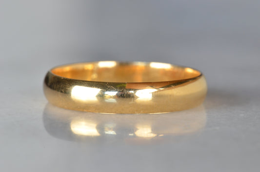 Rich Half-Round 22k Unisex Band