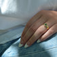 Striking Vintage Emerald Marquise Halo Ring