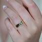 Striking Vintage Emerald Marquise Halo Ring