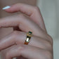 Striking Vintage Emerald Marquise Halo Ring