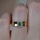 Striking Vintage Emerald Marquise Halo Ring