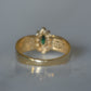 Striking Vintage Emerald Marquise Halo Ring