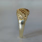 Glimmering Gold Croissant Ring