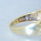 Glimmering Gold Croissant Ring