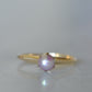 Petite Lavender Pearl Belcher Ring