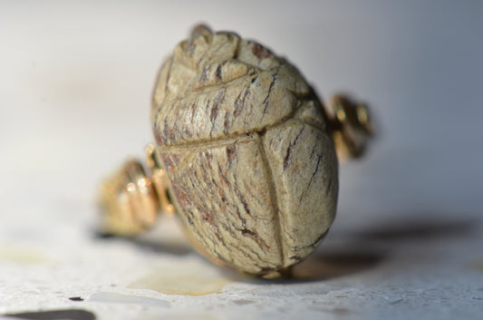 Mysterious Vintage Scarab Swivel Ring