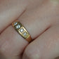 Shimmering Victorian Star-Set 5 Diamond Ring