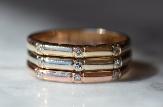 Vintage Tricolour Triplet Band