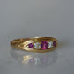 Vibrant Ruby and Diamond Boat Ring 1902