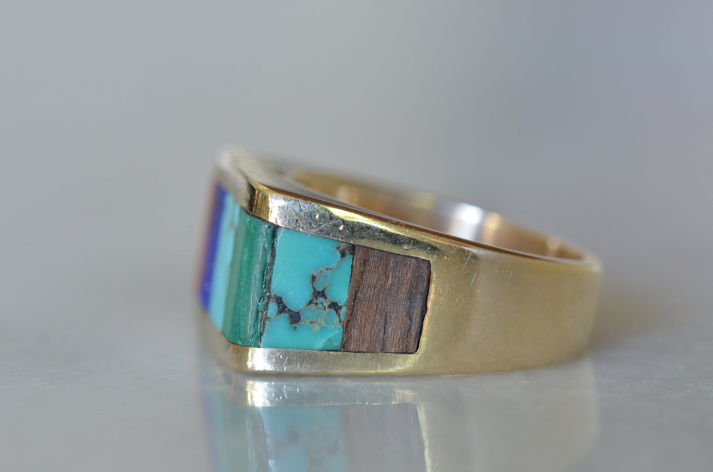 Outstanding Vintage Inlay Ring