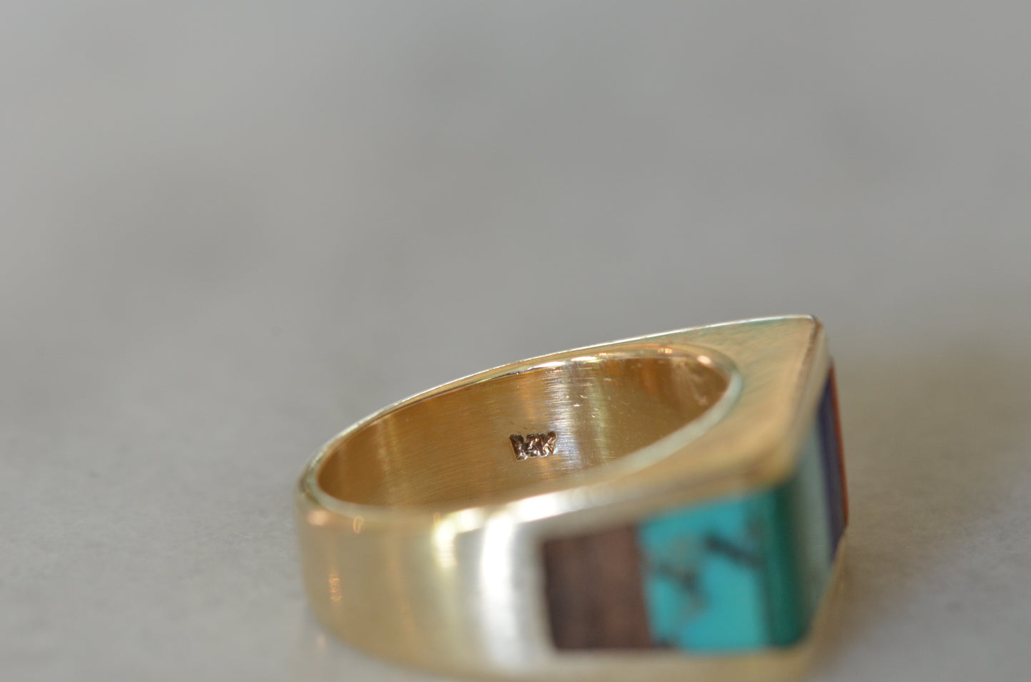 Outstanding Vintage Inlay Ring
