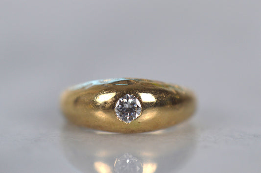 Textured Vintage Diamond Dome Ring