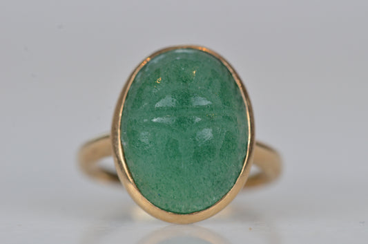 Bright Vintage Scarab Ring