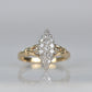 Dazzling Vintage Diamond Navette Ring