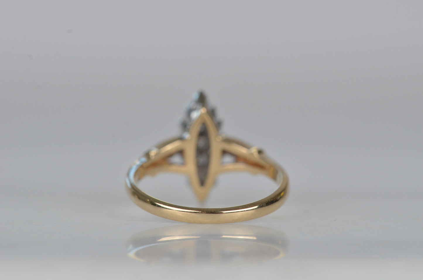 Dazzling Vintage Diamond Navette Ring
