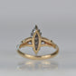 Dazzling Vintage Diamond Navette Ring