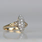 Dazzling Vintage Diamond Navette Ring
