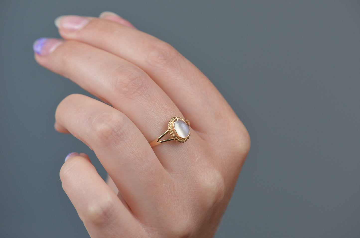 Captivating Estate Moonstone Ring