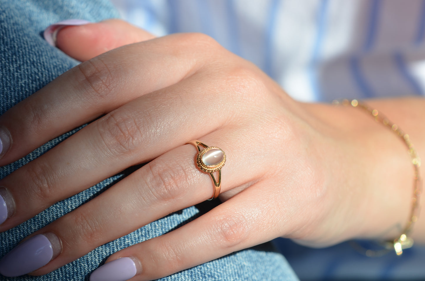 Captivating Estate Moonstone Ring