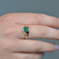 Slim Vintage Malachite Signet Ring