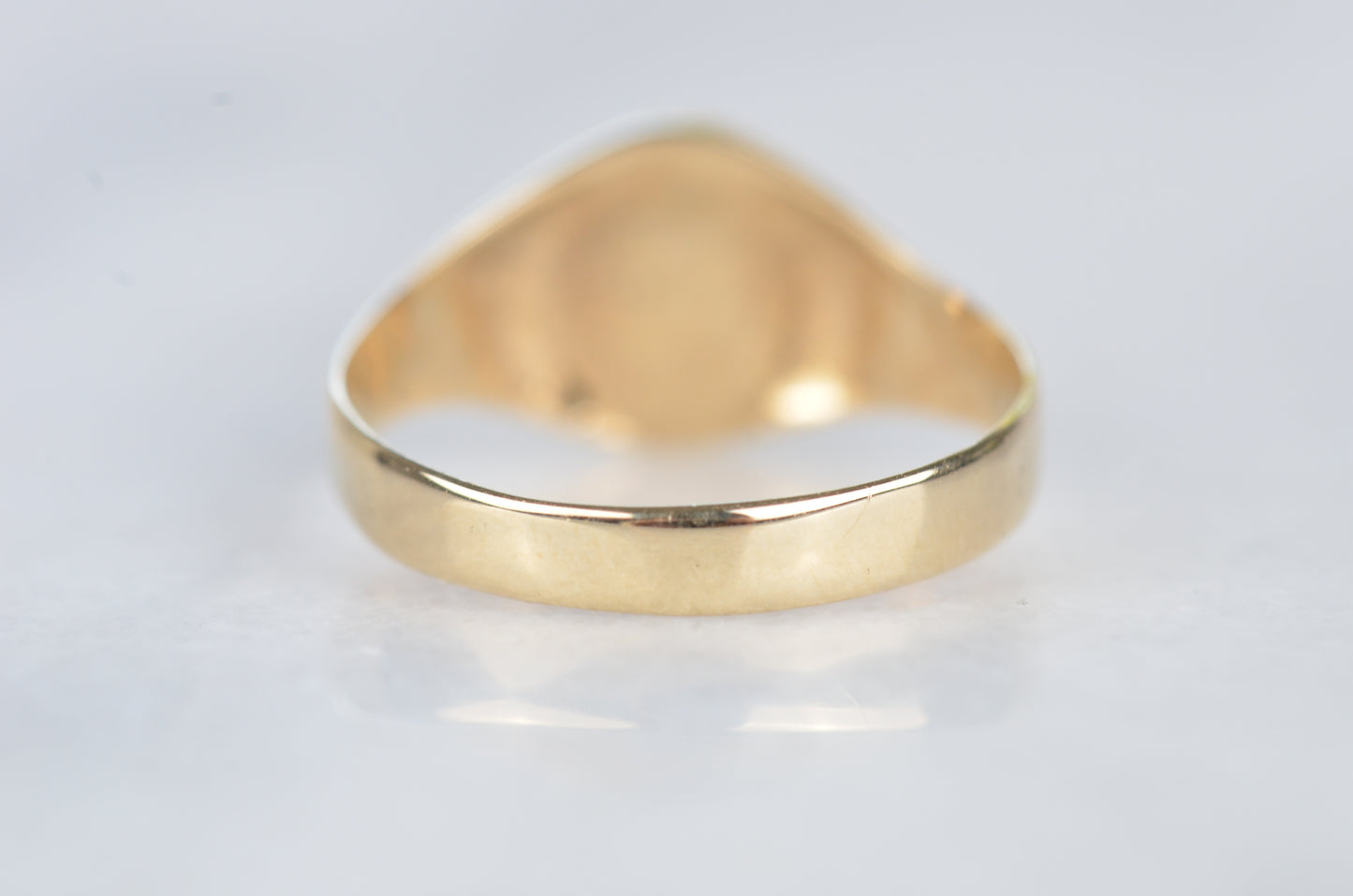 Slim Vintage Malachite Signet Ring