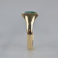 Slim Vintage Malachite Signet Ring