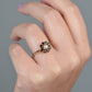 Rich Retro Pearl and Garnet Cluster Ring