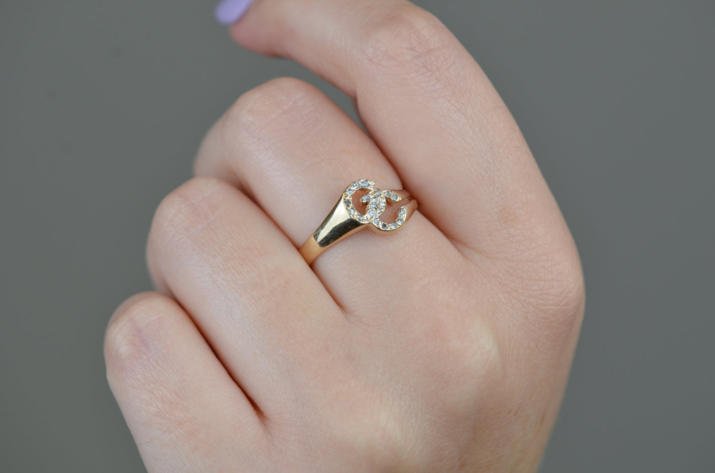 Cute Vintage GC Diamond Ring
