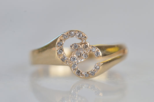 Cute Vintage GC Diamond Ring