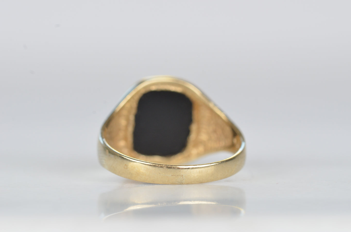 Striking Vintage Onyx Signet Ring