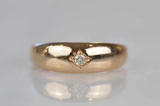 Bright Victorian Star-Set Diamond Ring