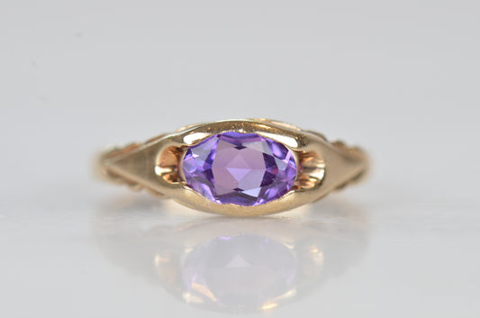Soft Vintage Amethyst Ring