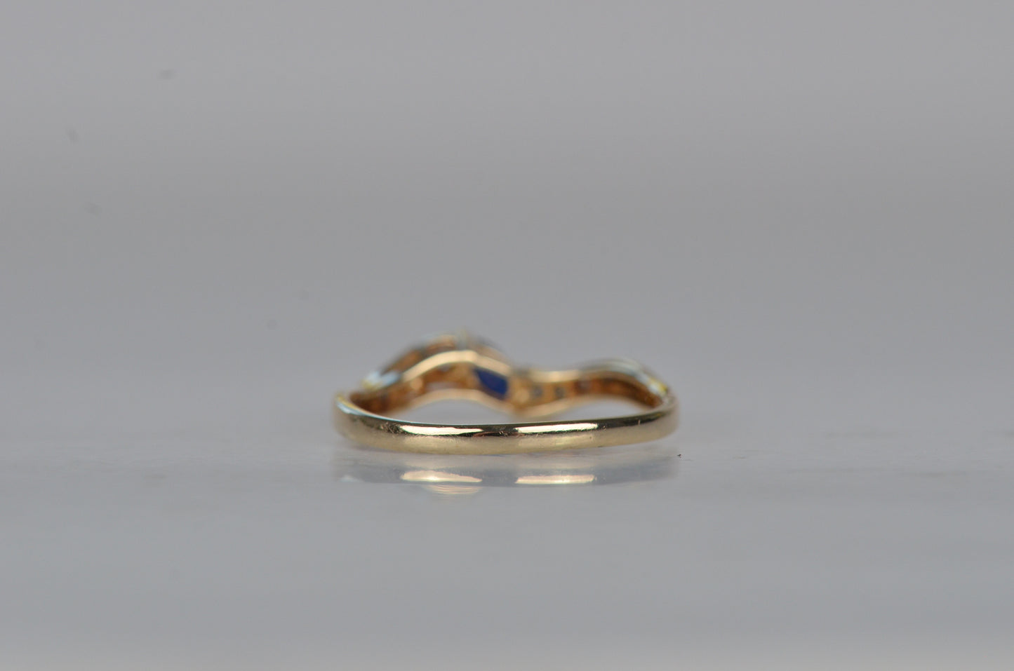 Vintage Sapphire Marquise Wave Band