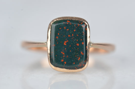 Dramatic Vintage Bloodstone Ring